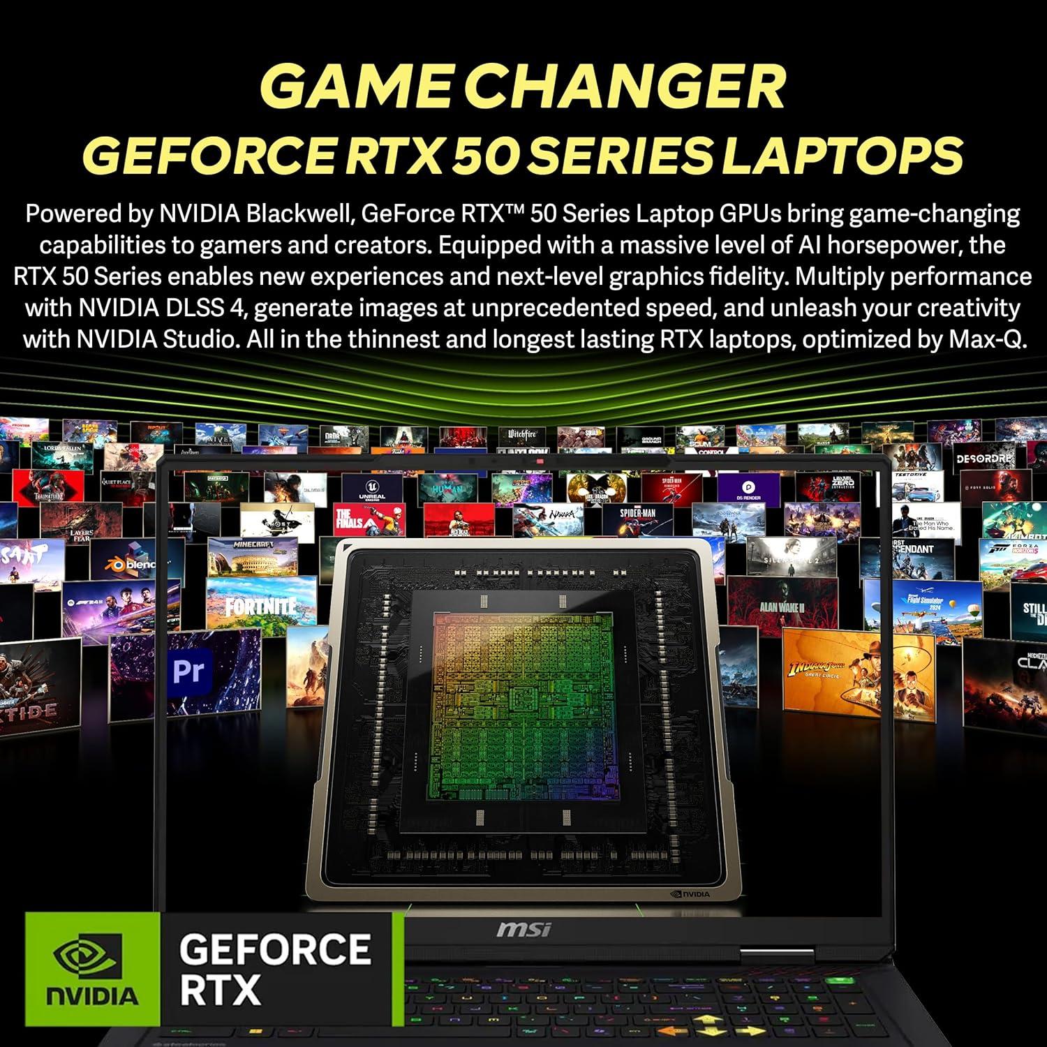 MSI Raider - KI-Workstation, Max. Rechenpower, Engpass-löser (TGP/TDP)